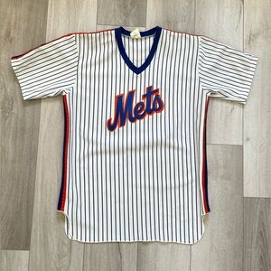 Vintage 80's Striped Mets CCM Jersey #18
